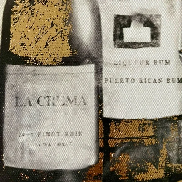 Metallic Gold Spirits Canvas Wall Decor - Picture 6 of 7